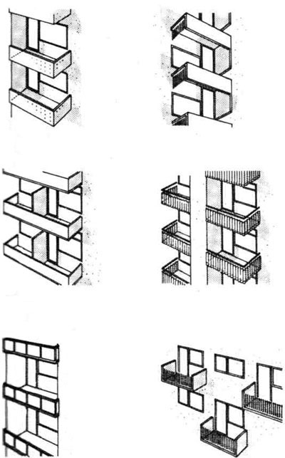 Проектирование балконов и лоджий. Строительное проектирование. Эрнст Нойферт, Bauentwurfslehre. Ernst Neufert